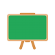 sala de aula quadro negro verde lousa